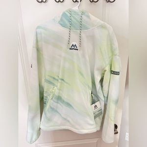 Columbia x Madhappy Mens MTR Lightweight Fleece Hoodie SZ Medium Lime Brand New